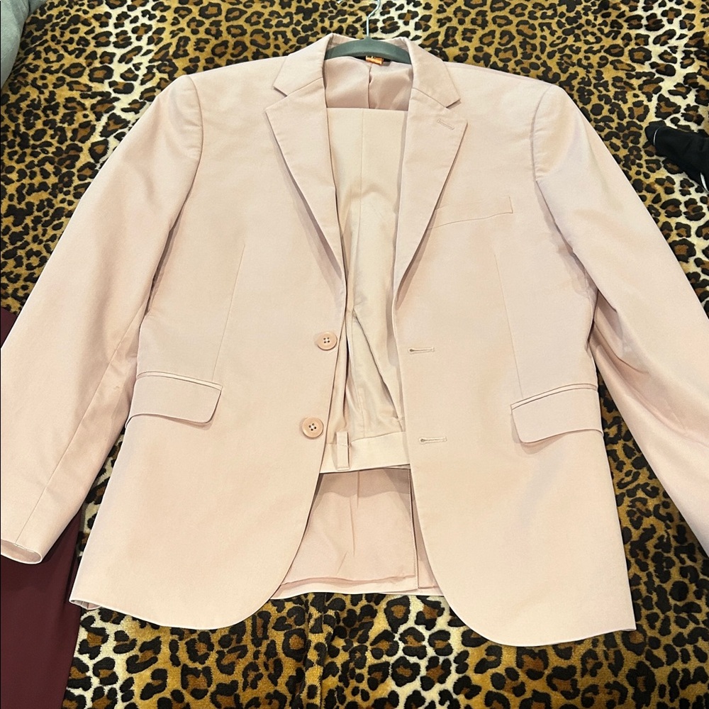 Express Light Pink Men’s Two-Button Blazer worn once!